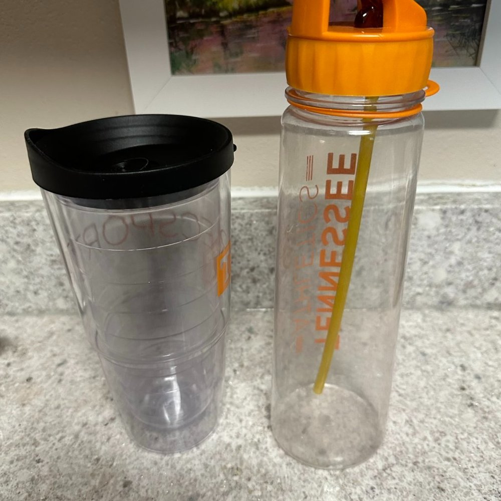 2 2015 Retro University of Tennessee Volunteers Vols RecSports Tumbler Drink Cup